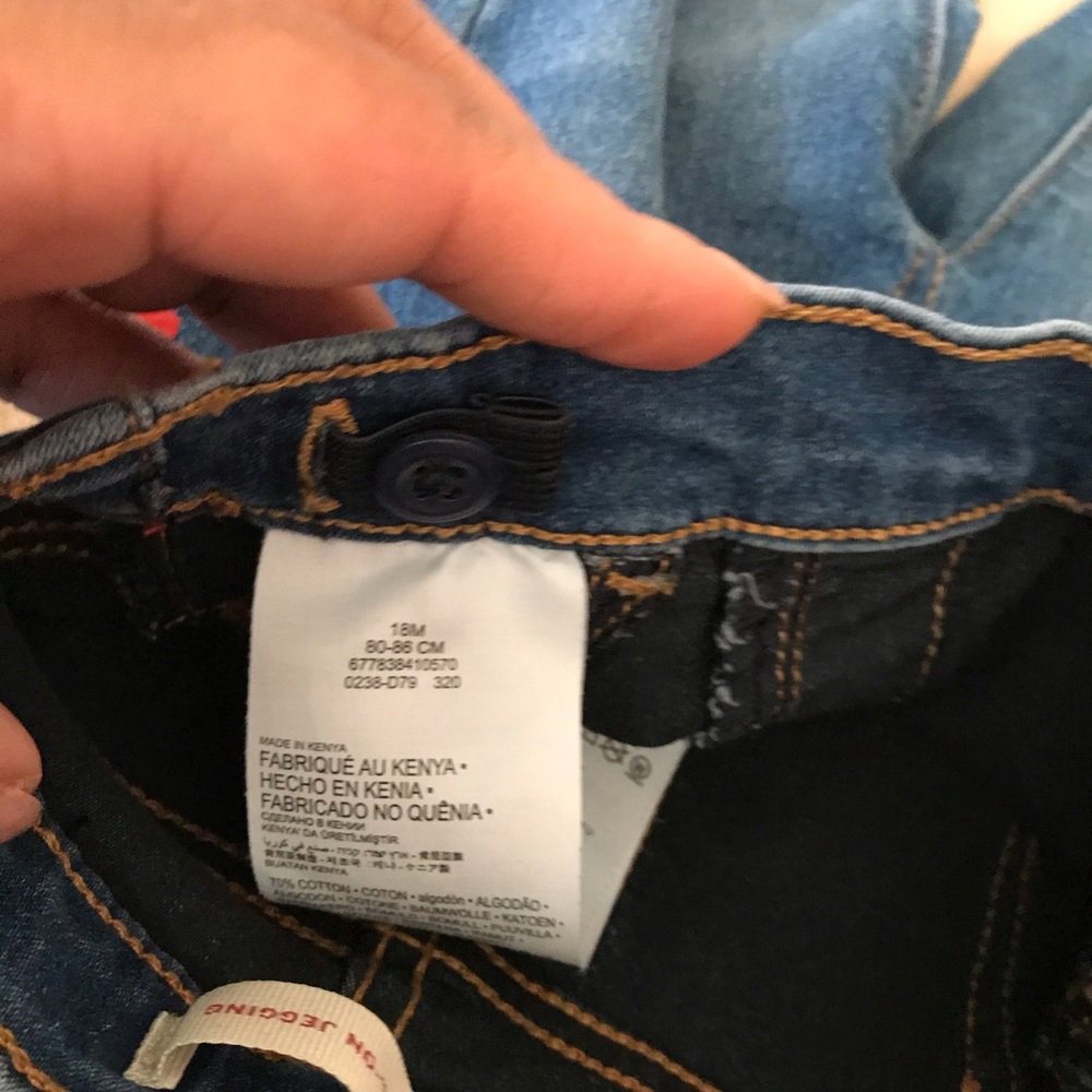 Levi’s Baby Skinny Leg Jeggings - Size 18M - Picture 7 of 7